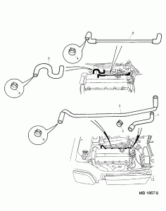 R200 400 95 Öncesi Motor havalandırma