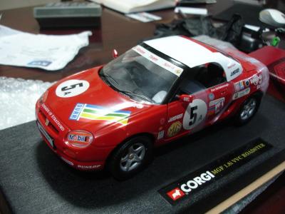 Mgf Closed Top - Rover Team Spirit. CORGI